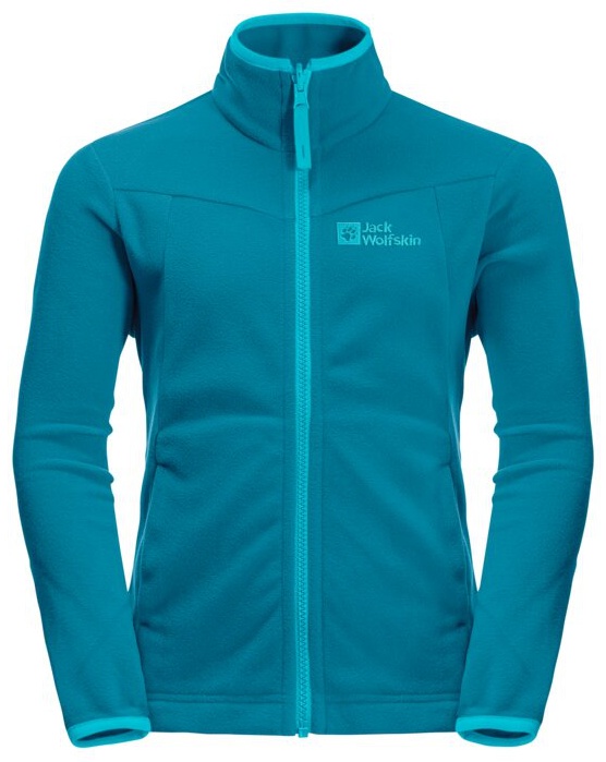 Jack Wolfskin Sandpiper K 128, everest blue Dětská bunda na zip