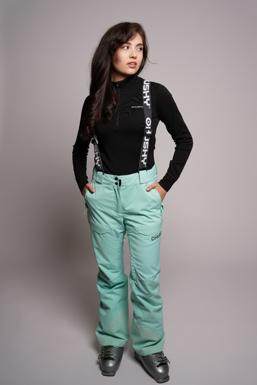 Husky Grati L S, light mint Dámské lyžařské kalhoty