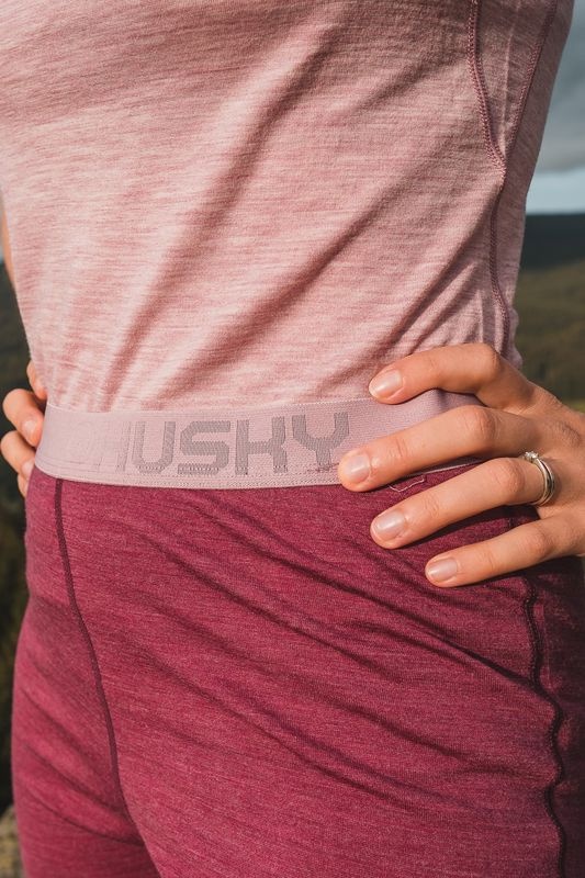 Husky Merea L L, faded bordo Merino termoprádlo kalhoty (obrázek 5)