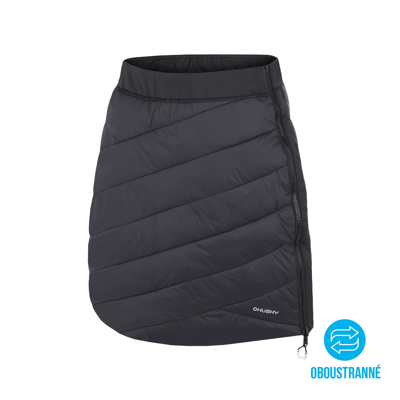 Husky Freez L XL, black Dámská oboustranná zimní sukně