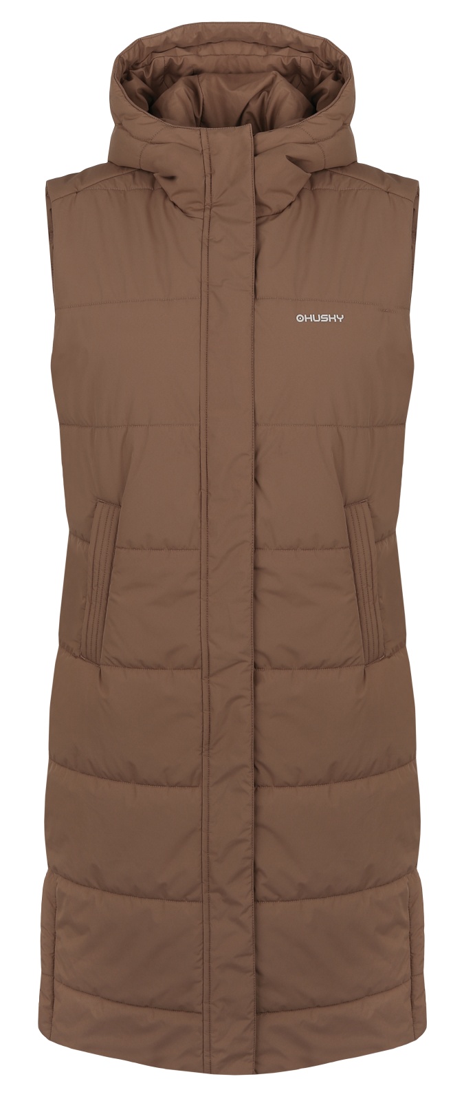 Husky Nilo L XXL, brown Dámská hardshell vesta (obrázek 3)
