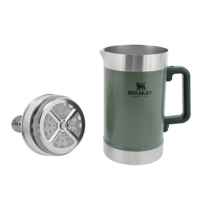 Stanley Classic Stay Hot French press hammertone green