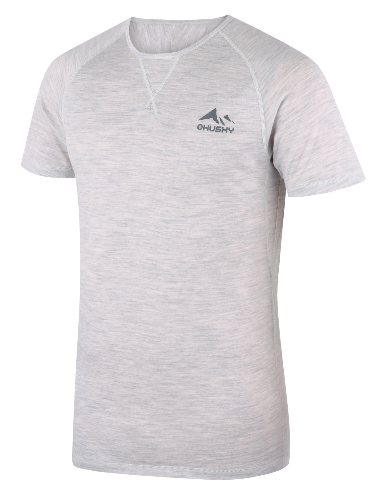 Husky Mersa M XXXL, light grey Merino termoprádlo triko