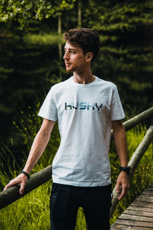 Husky Tee Wild M S, white Pánské bavlněné triko (obrázek 5)