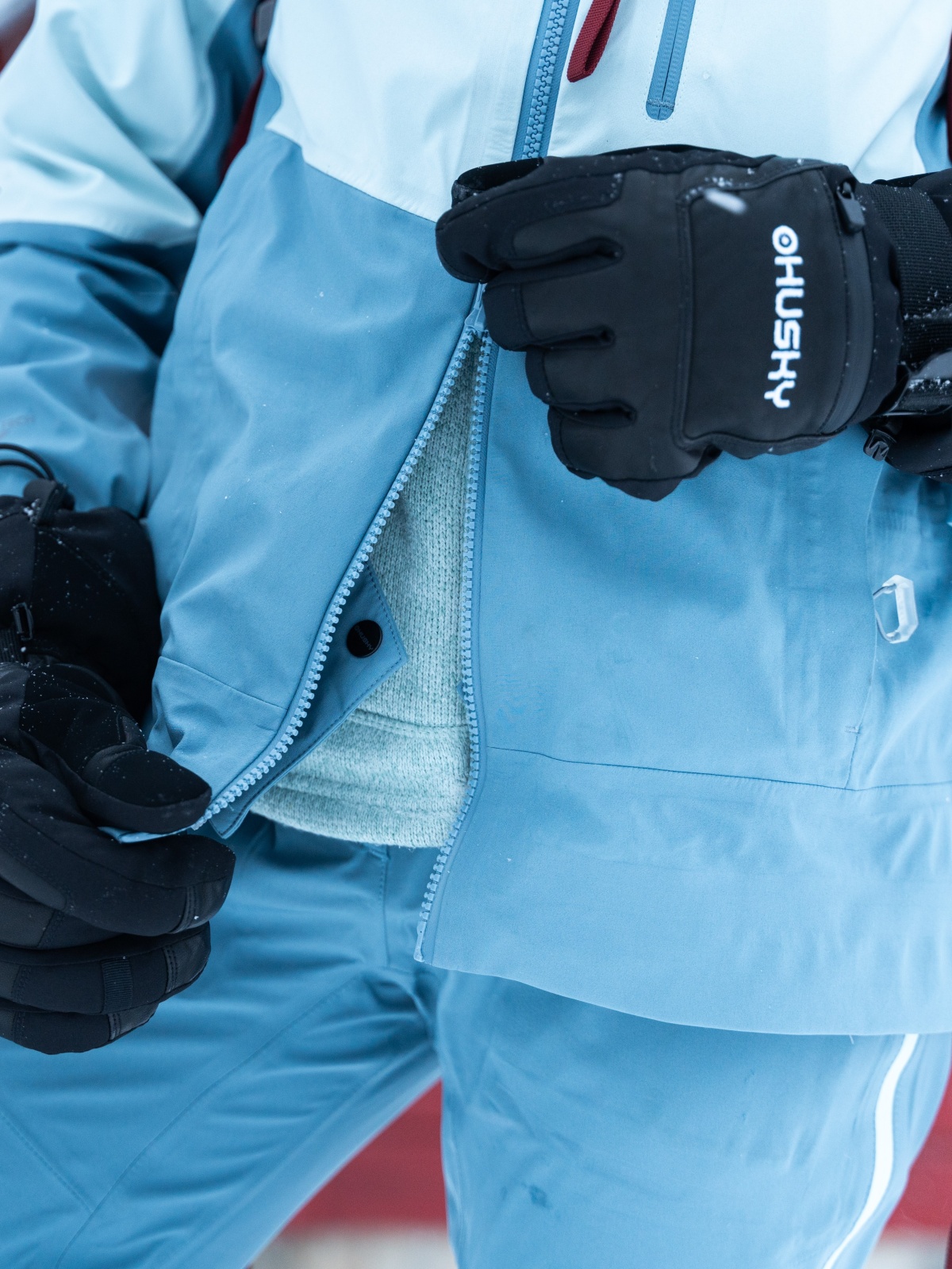 Husky Nicco L L, mint/turquoise Dámská hardshell bunda (obrázek 9)