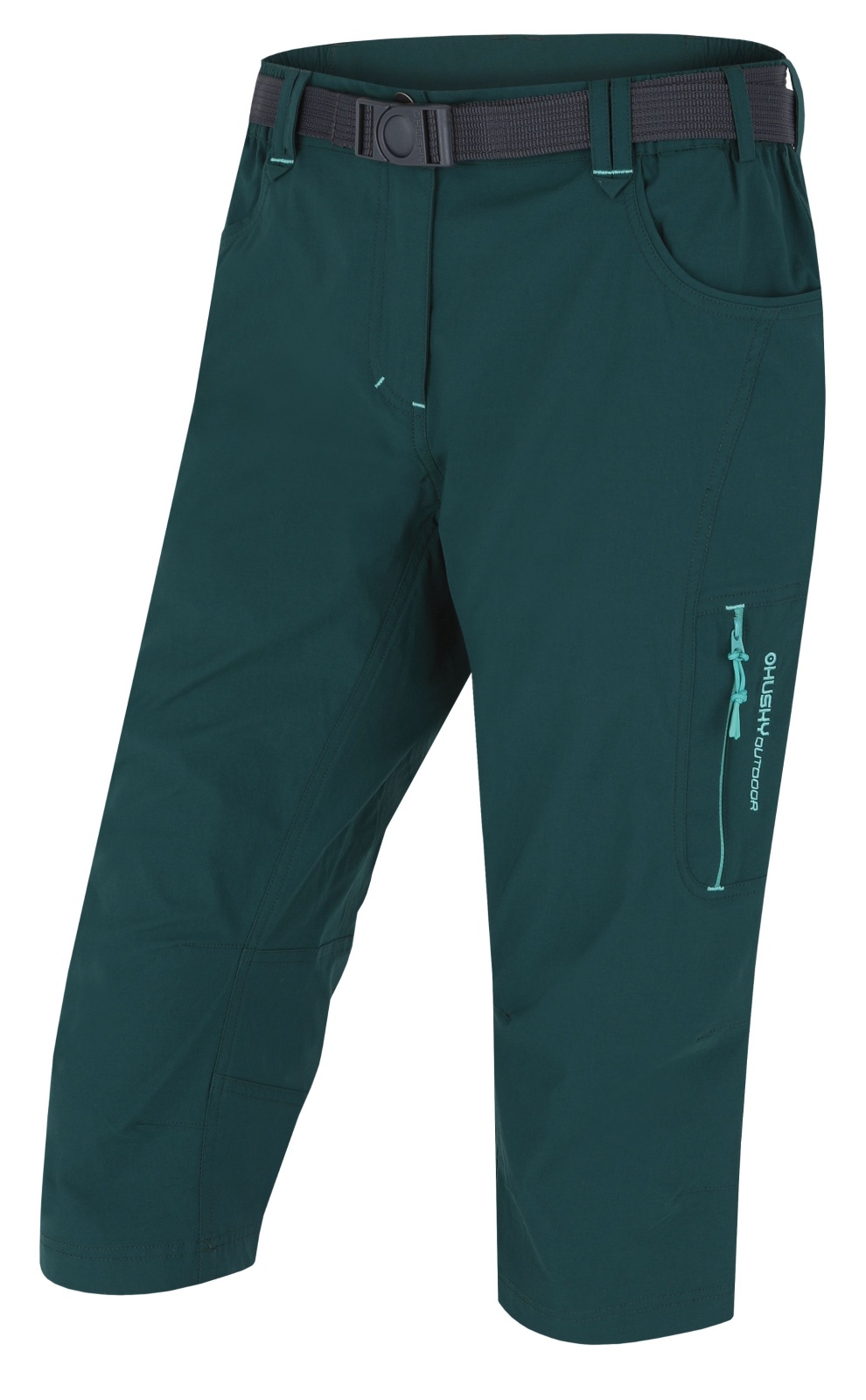 Husky Klery L L, dk. green Dámské 3/4 kalhoty