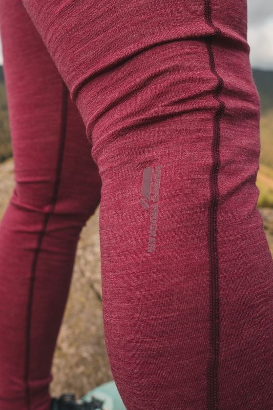 Husky Merea L XL, faded bordo Merino termoprádlo kalhoty (obrázek 7)