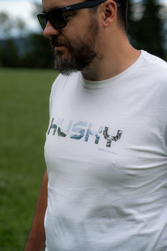 Husky Tee Wild M S, white Pánské bavlněné triko (obrázek 6)