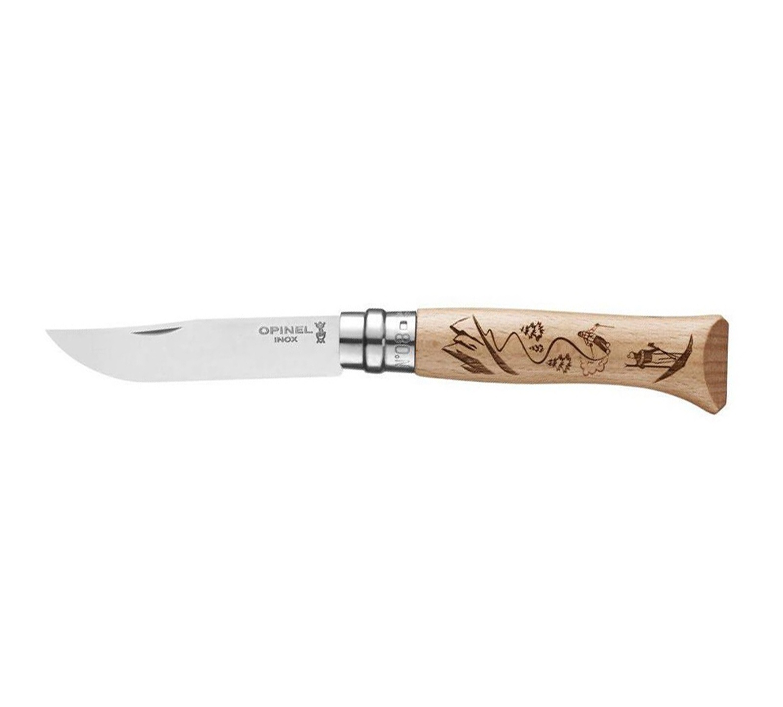Opinel VRI N°8 Gravure Sport ski Zavírací nůž