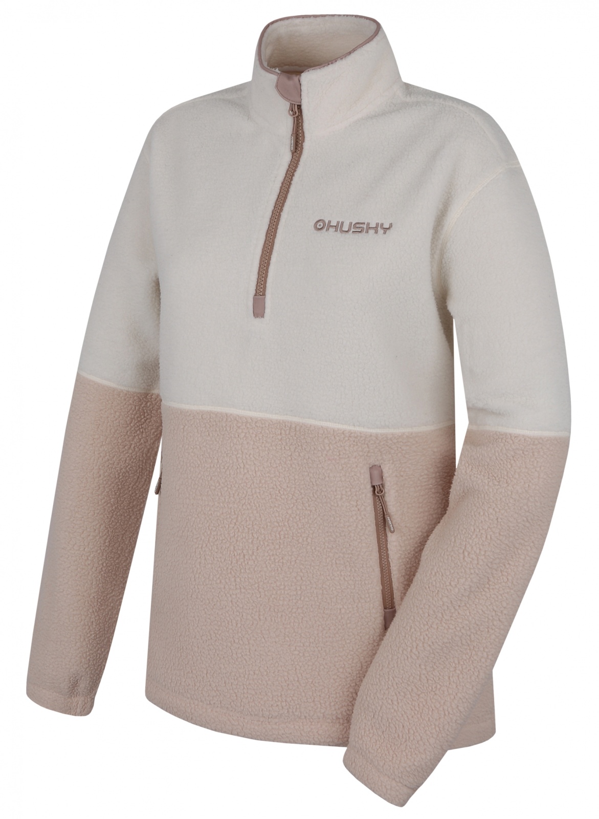 Husky Addy L XXL, beige Dámská fleecová mikina