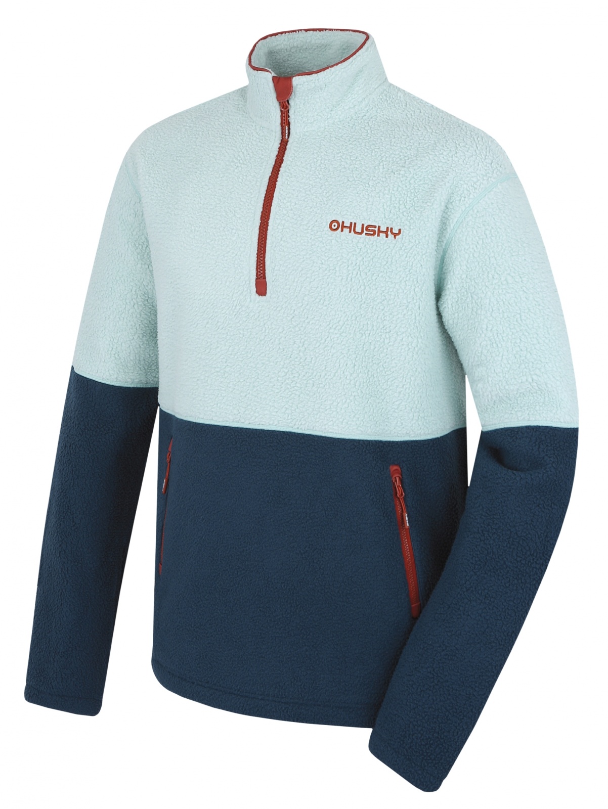 Husky Addy M M, mint/blue Pánská fleecová mikina