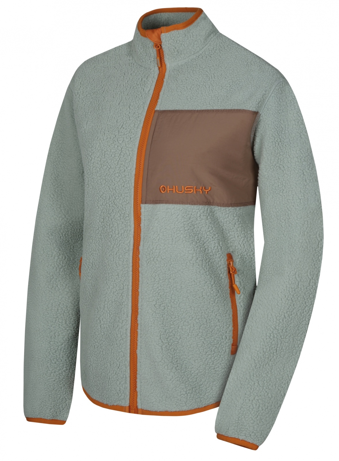 Husky Addy Zip L XXL, faded green Dámská fleecová mikina