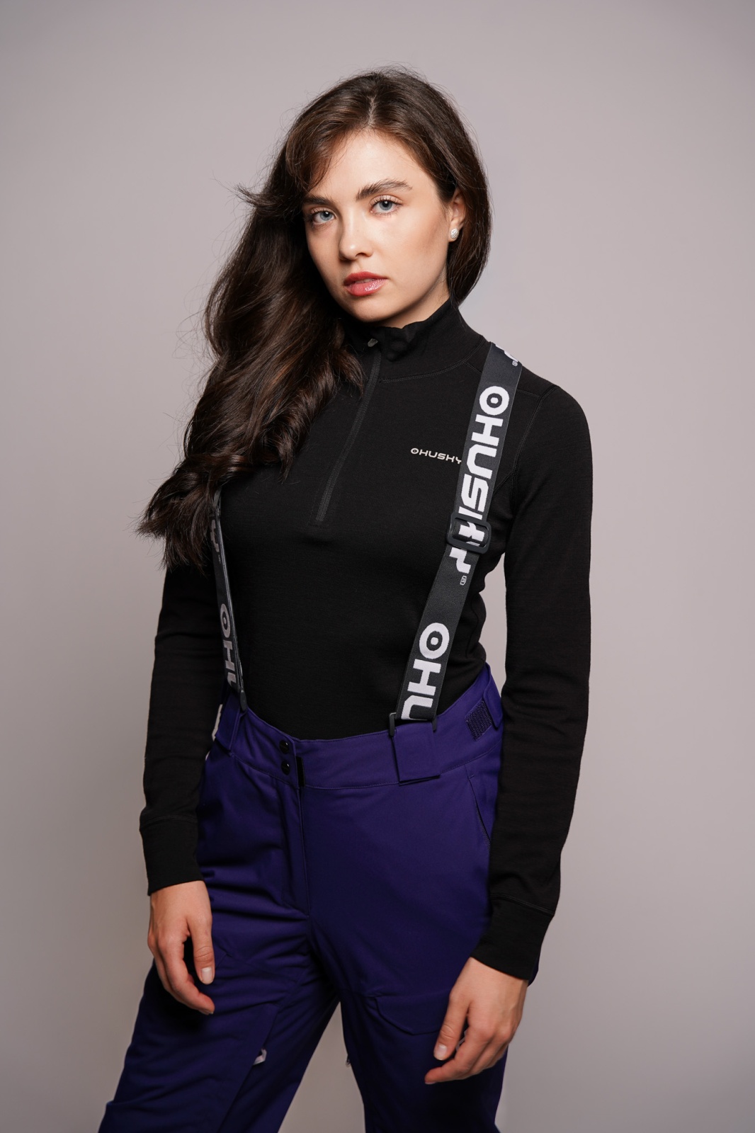 Husky Grati L XL, dark blue Dámské lyžařské kalhoty