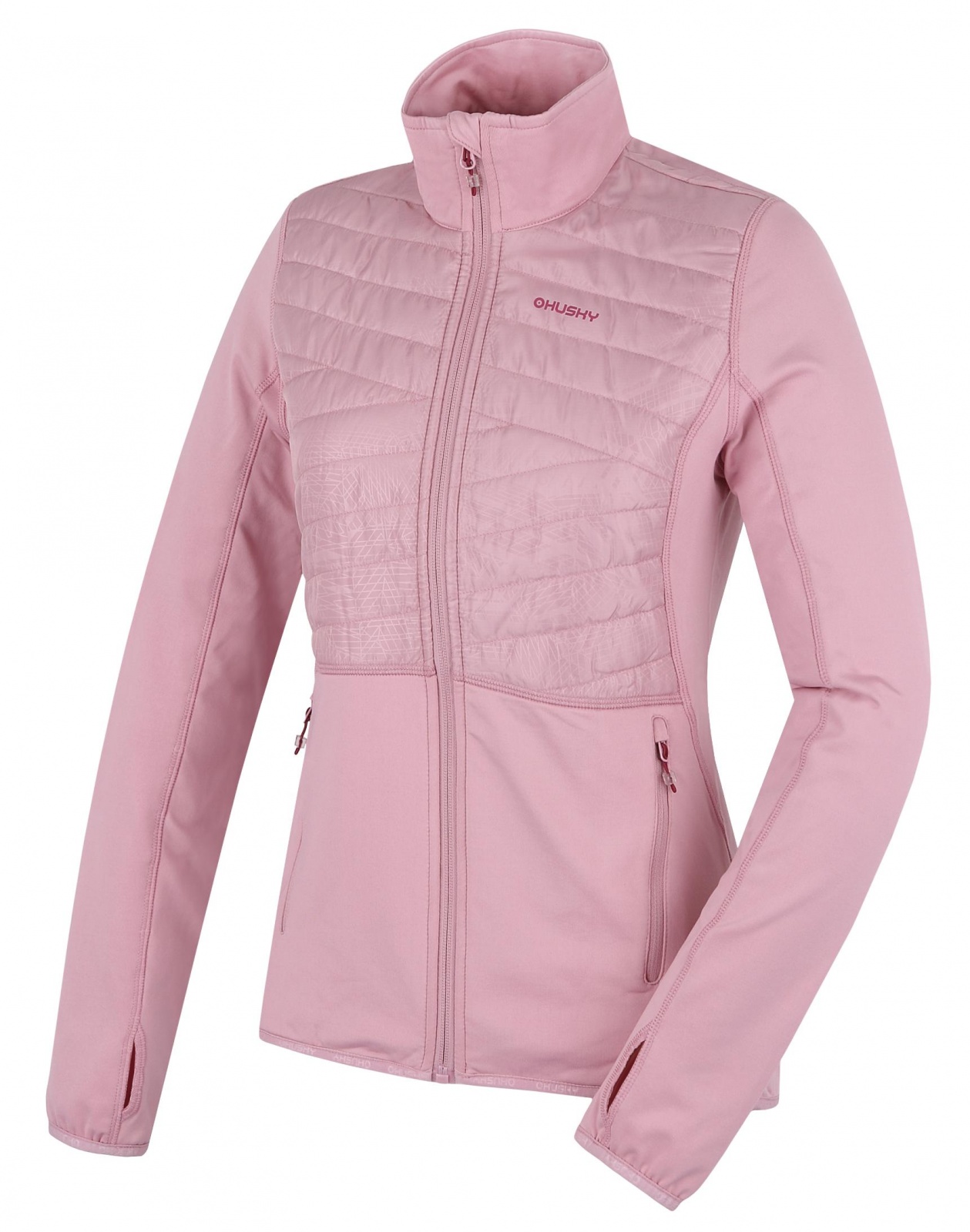 Levně Husky Airy L XS, faded pink Dámská mikina na zip