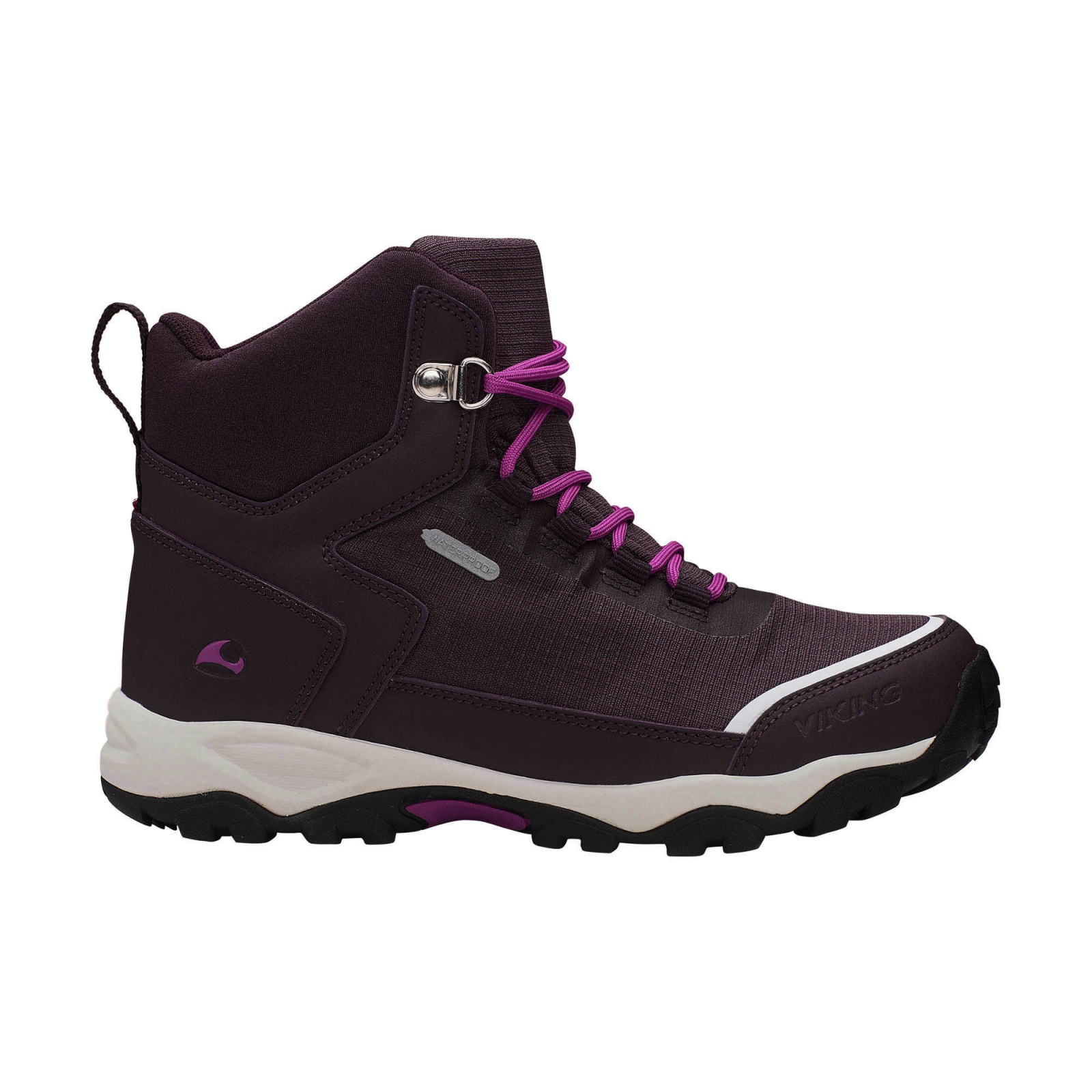 Levně Viking Akkarvik Mid WP EU 32, grape/fuchsia Dětské boty