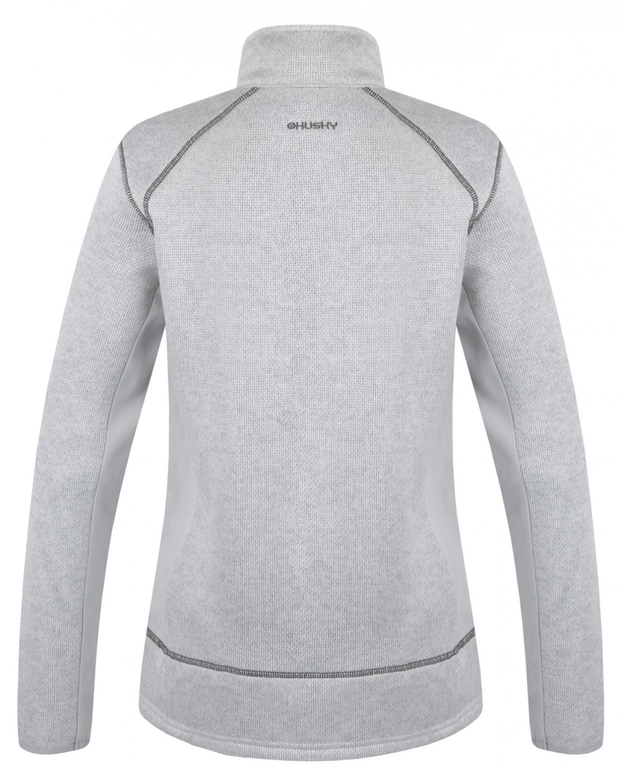 Husky Alan L XL, light grey Dámský fleecový svetr na zip