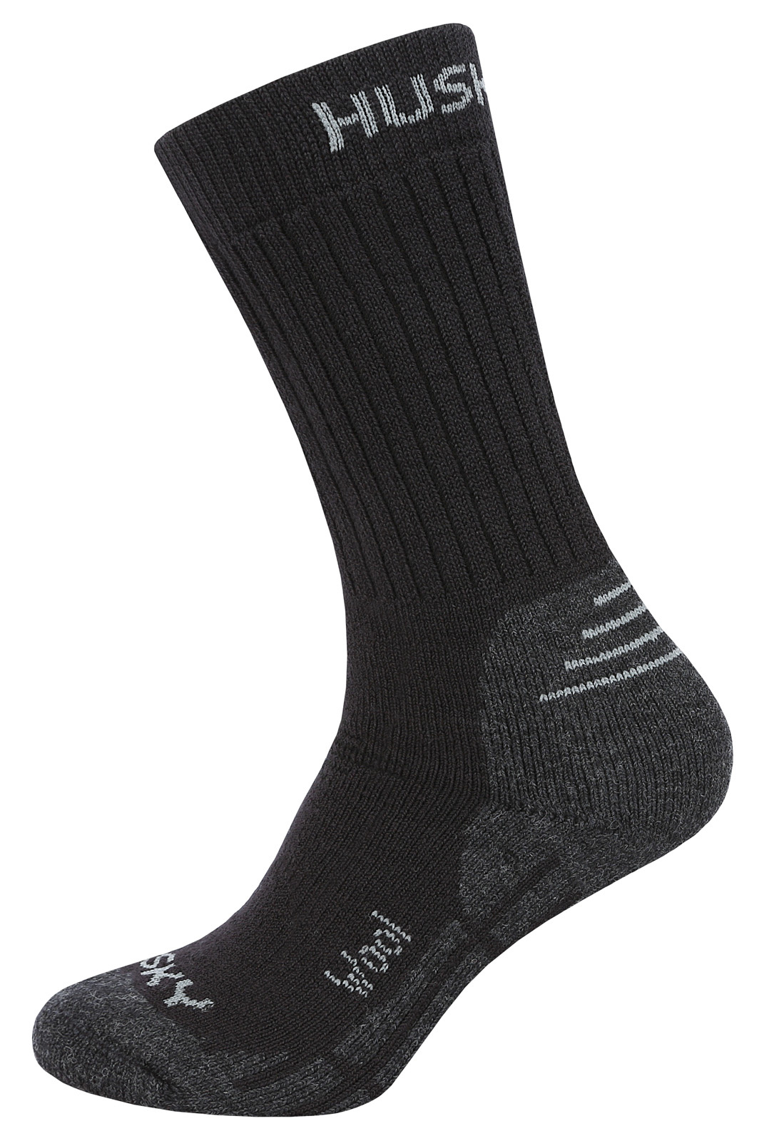 Levně Husky All Wool L (41-44), černá Ponožky