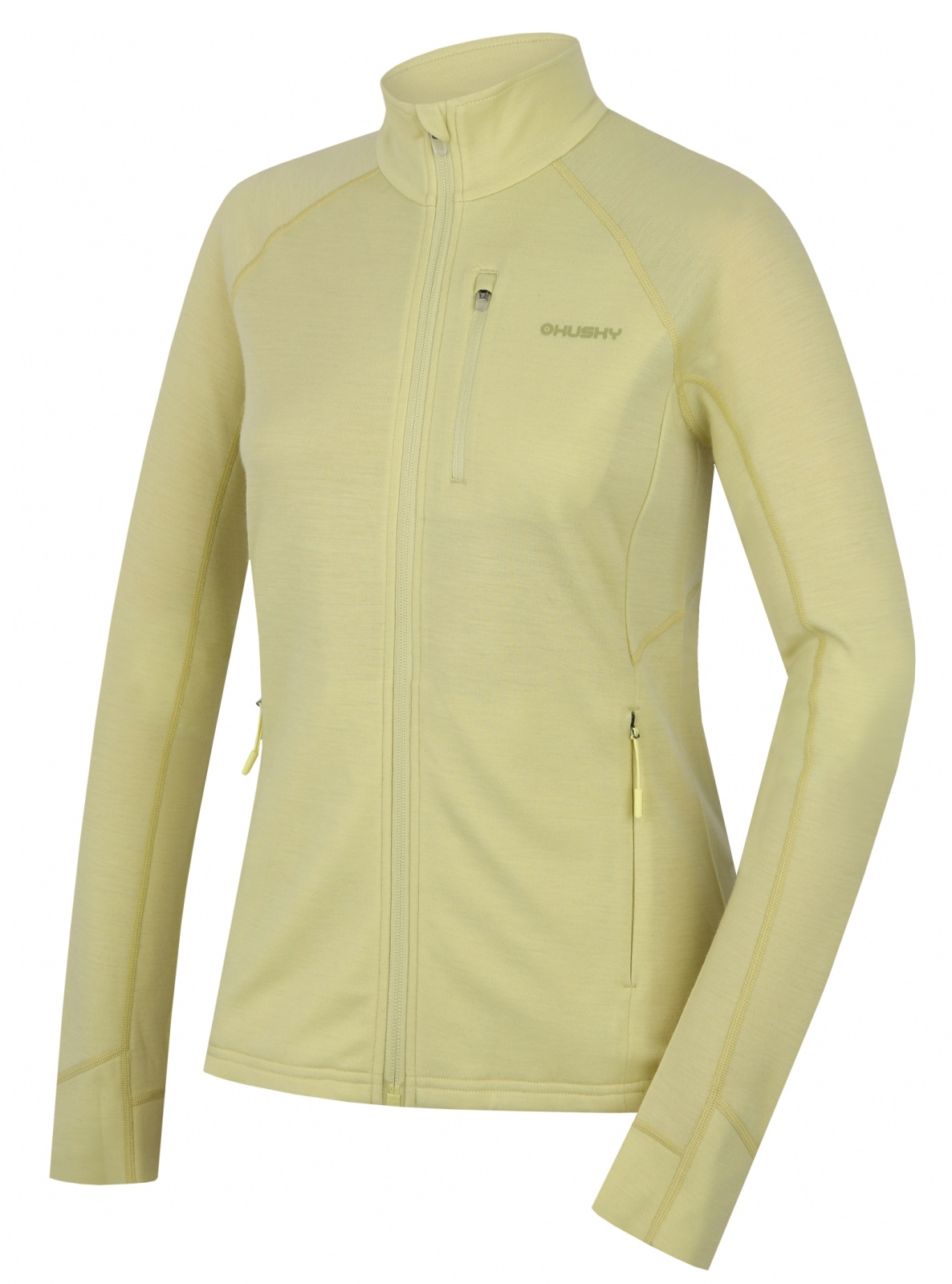 Husky Alou L XL, bright green Dámská mikina z merino vlny