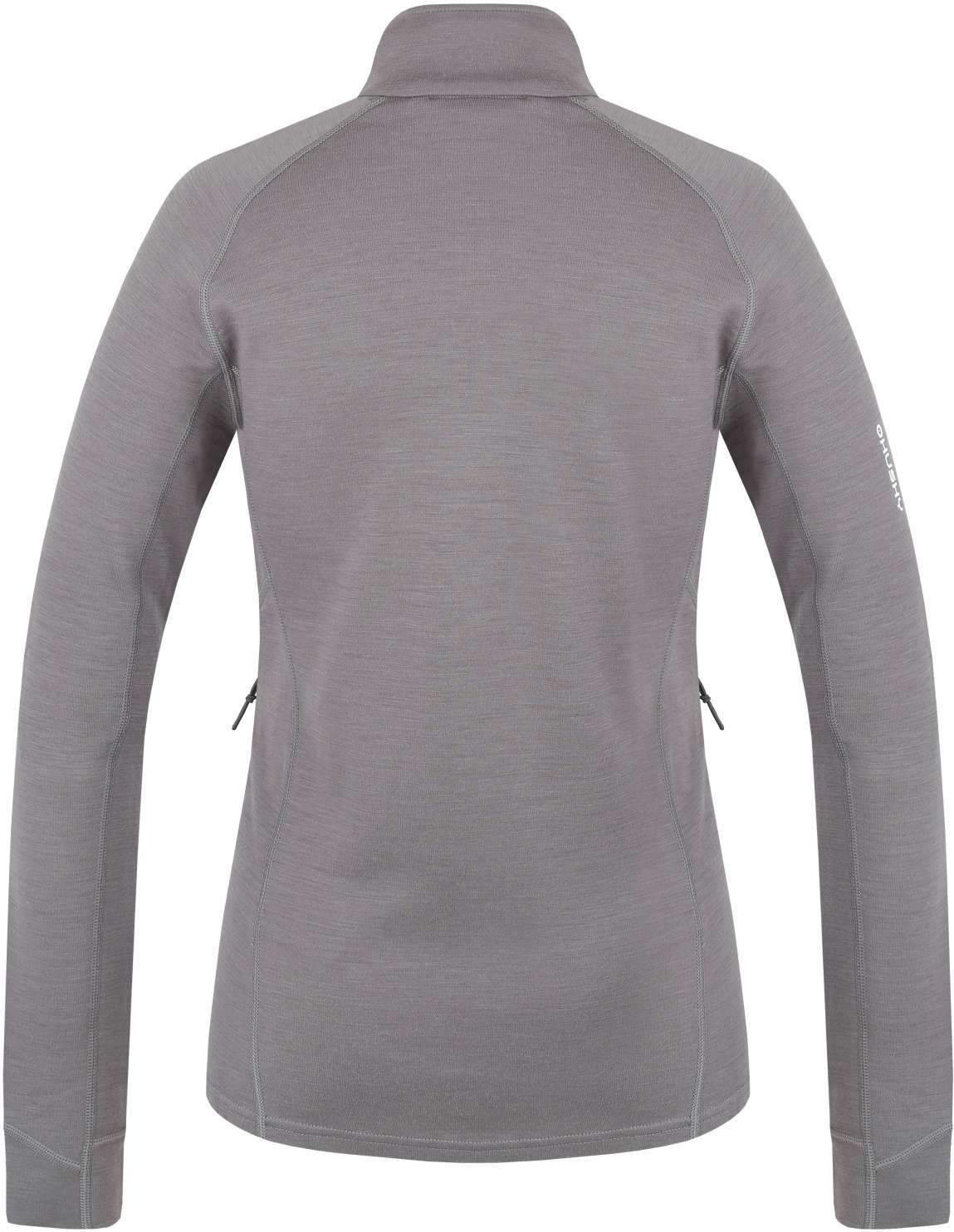 Husky Alou L L, grey green Dámská mikina z merino vlny