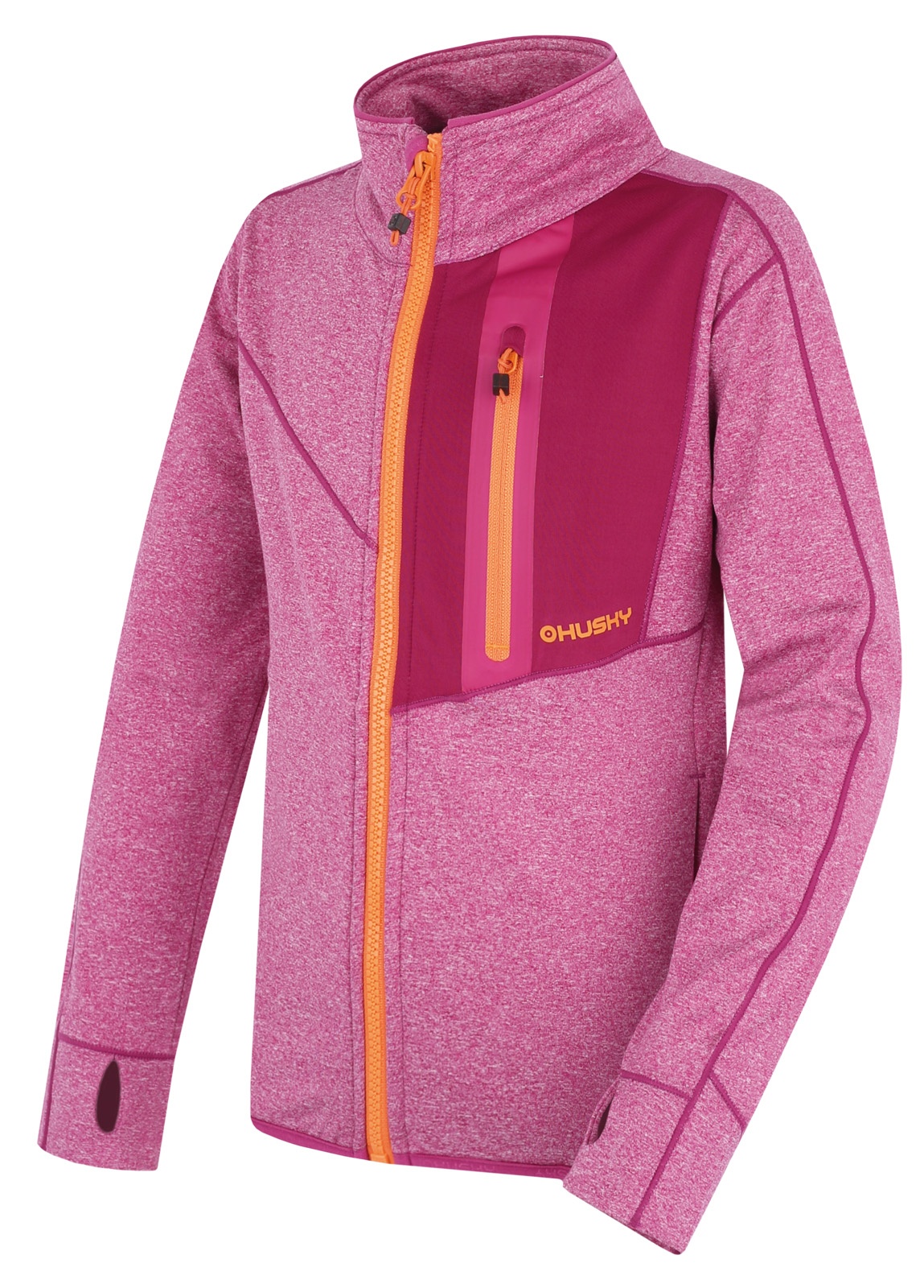 Husky Ane K 164-170, magenta Dětská mikina na zip