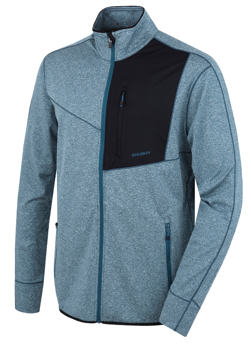 Husky Ane M S, dk. turquoise Pánská mikina na zip
