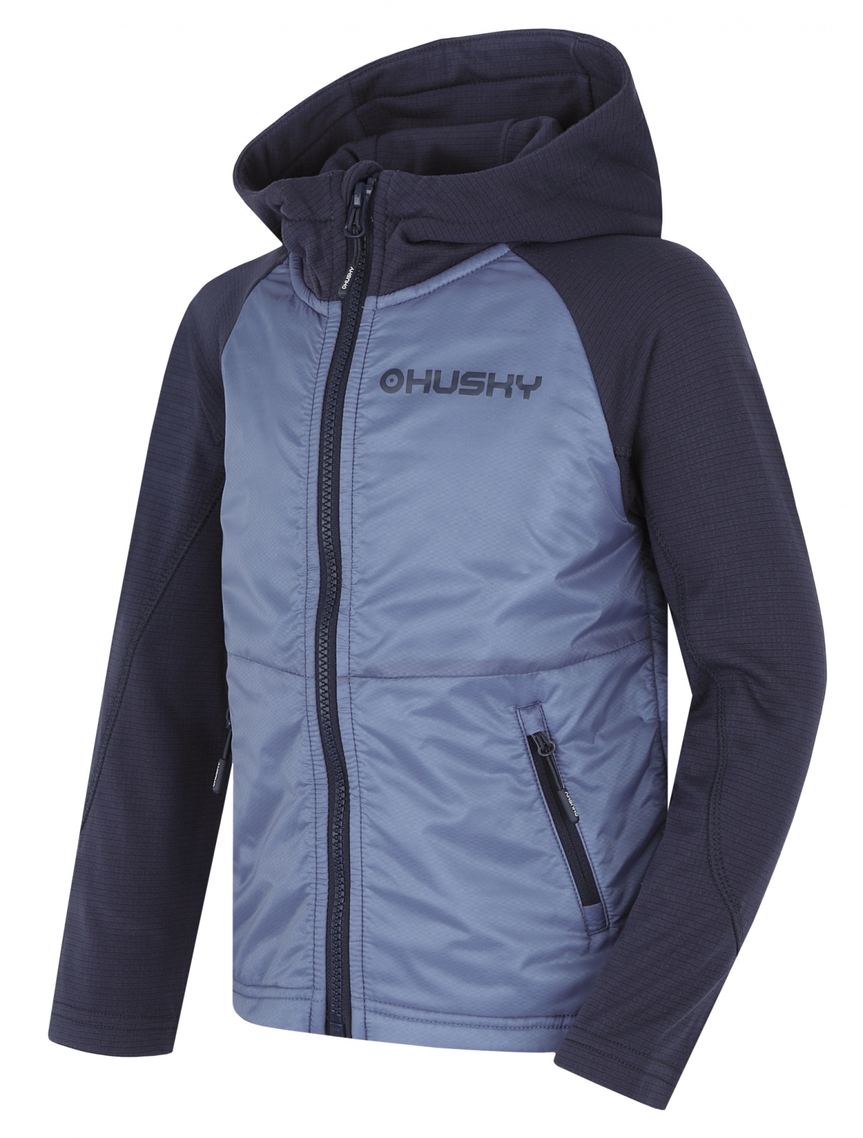 Husky Any K 128, blue Dětská mikina s kapucí