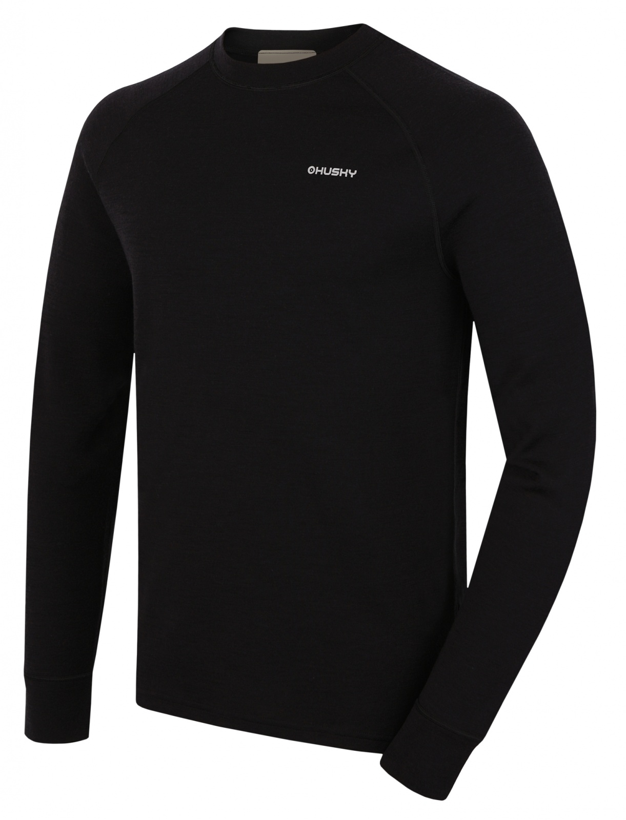 Husky Aron M L, black Pánská merino mikina