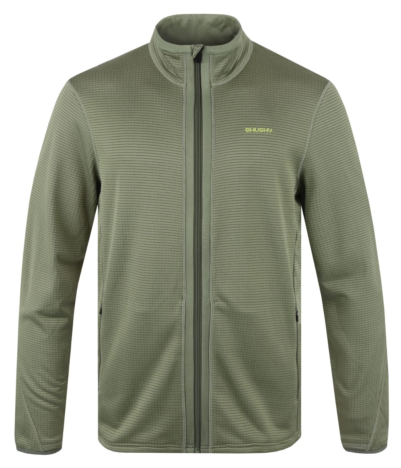 Husky Artic Zip M S, khaki Pánská mikina na zip (obrázek 3)