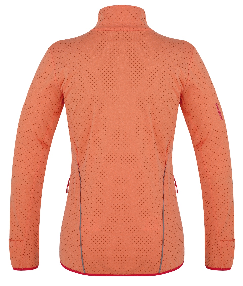 Husky Astel L XS, lt. orange Dámská mikina na zip