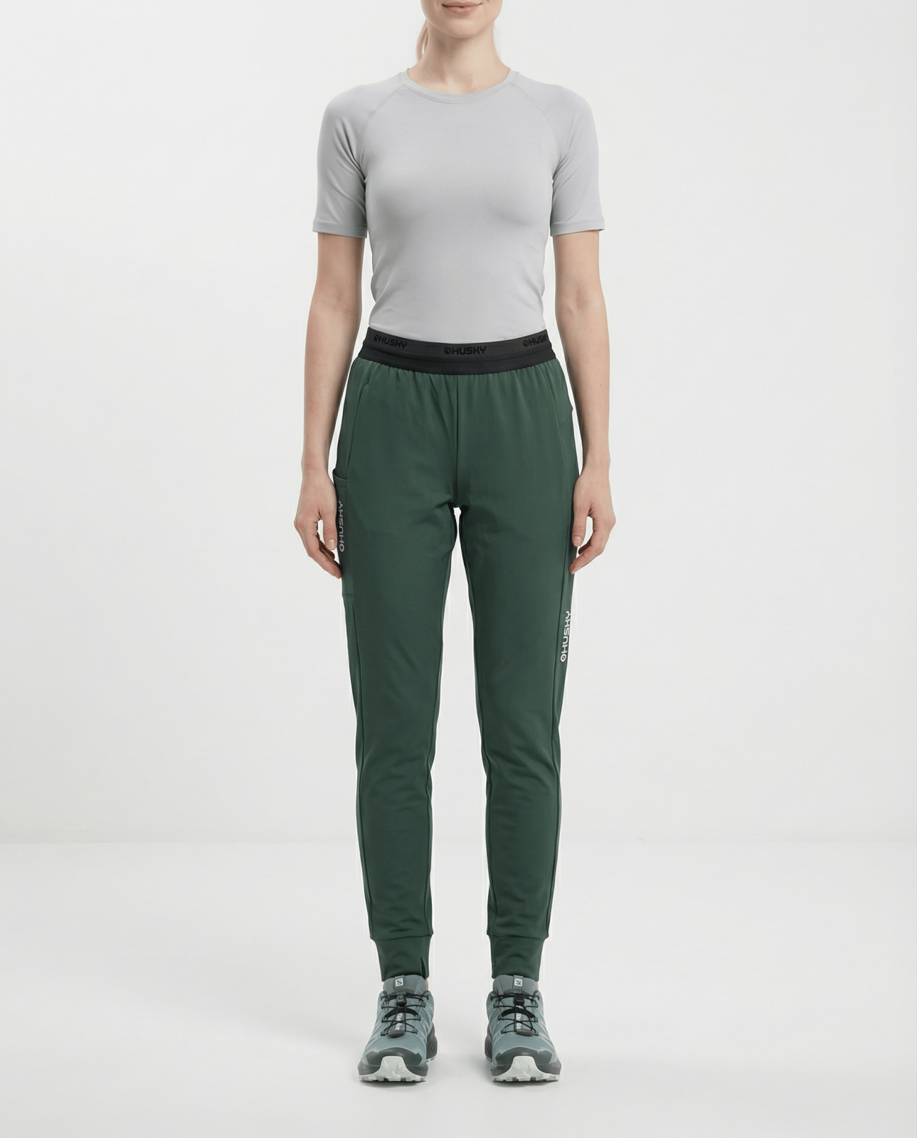 Husky Keria L S, green Dámské outdoor kalhoty