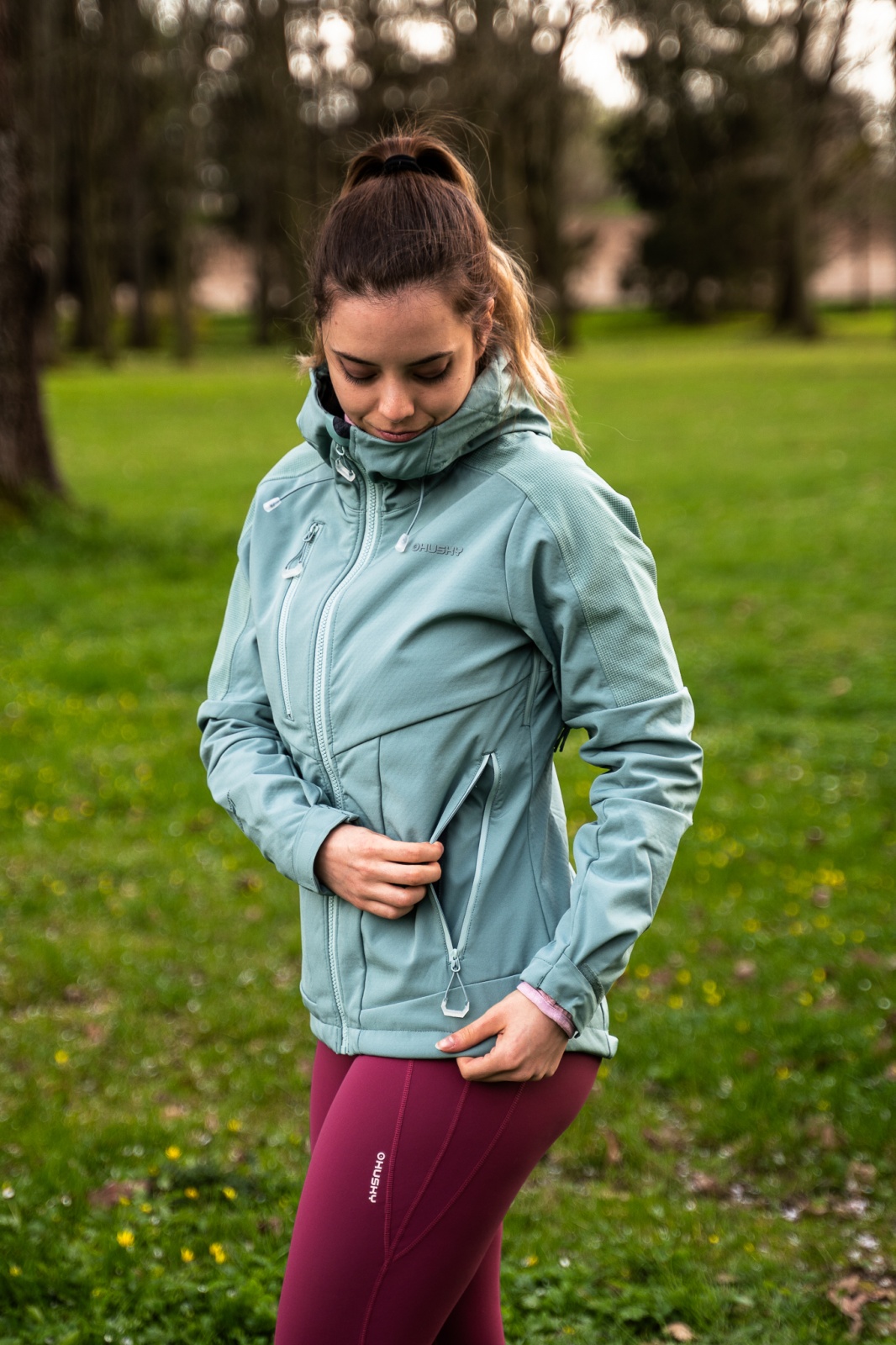 Husky Sevan L L, dk. magenta Dámská softshell bunda (obrázek 9)