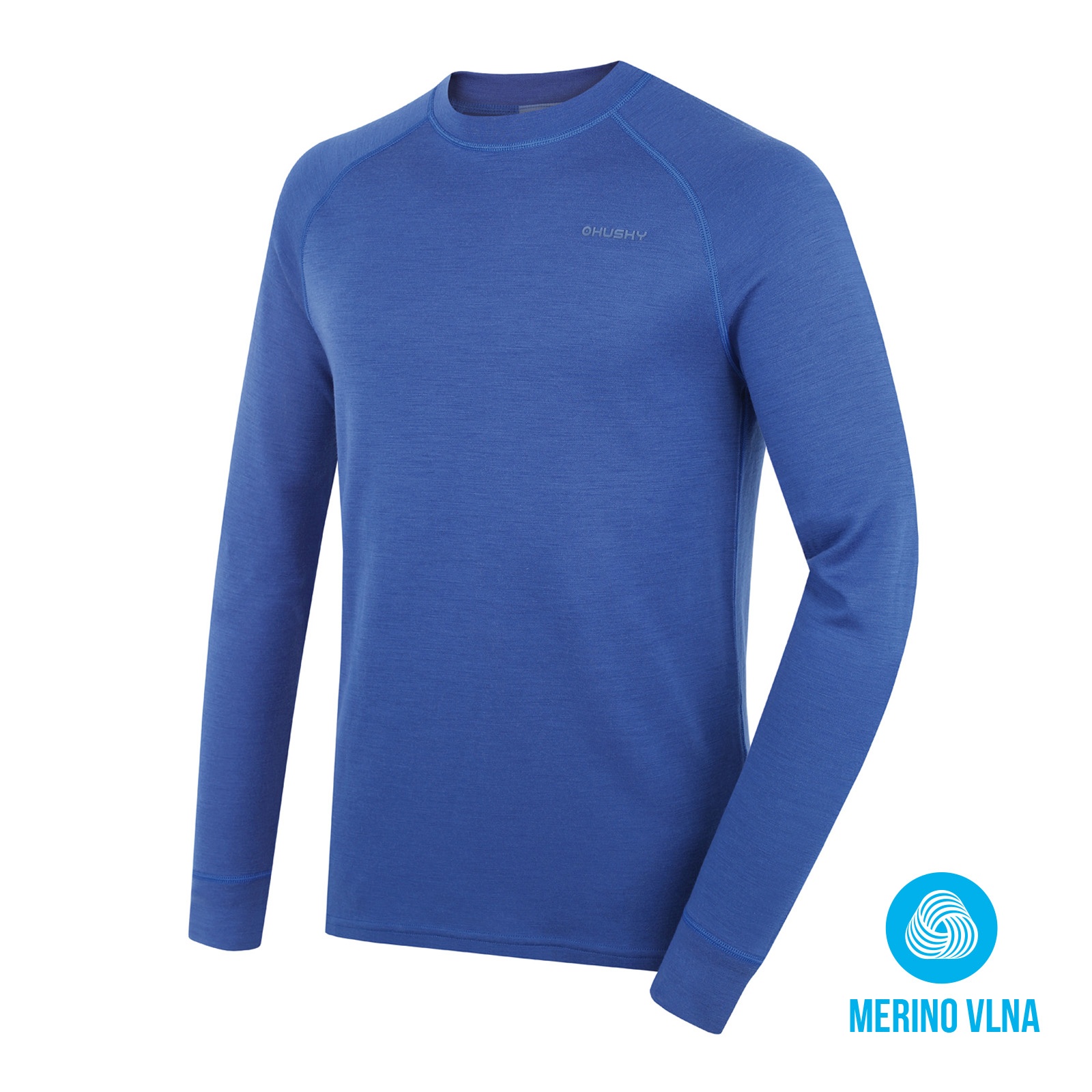 Husky Aron M XL, dk. blue Pánská merino mikina (obrázek 7)
