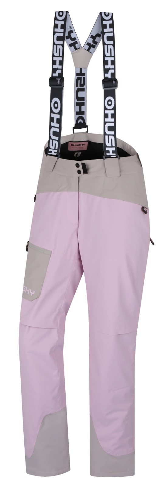 Husky Glad L XXL, pink/beige Dámské lyžařské kalhoty