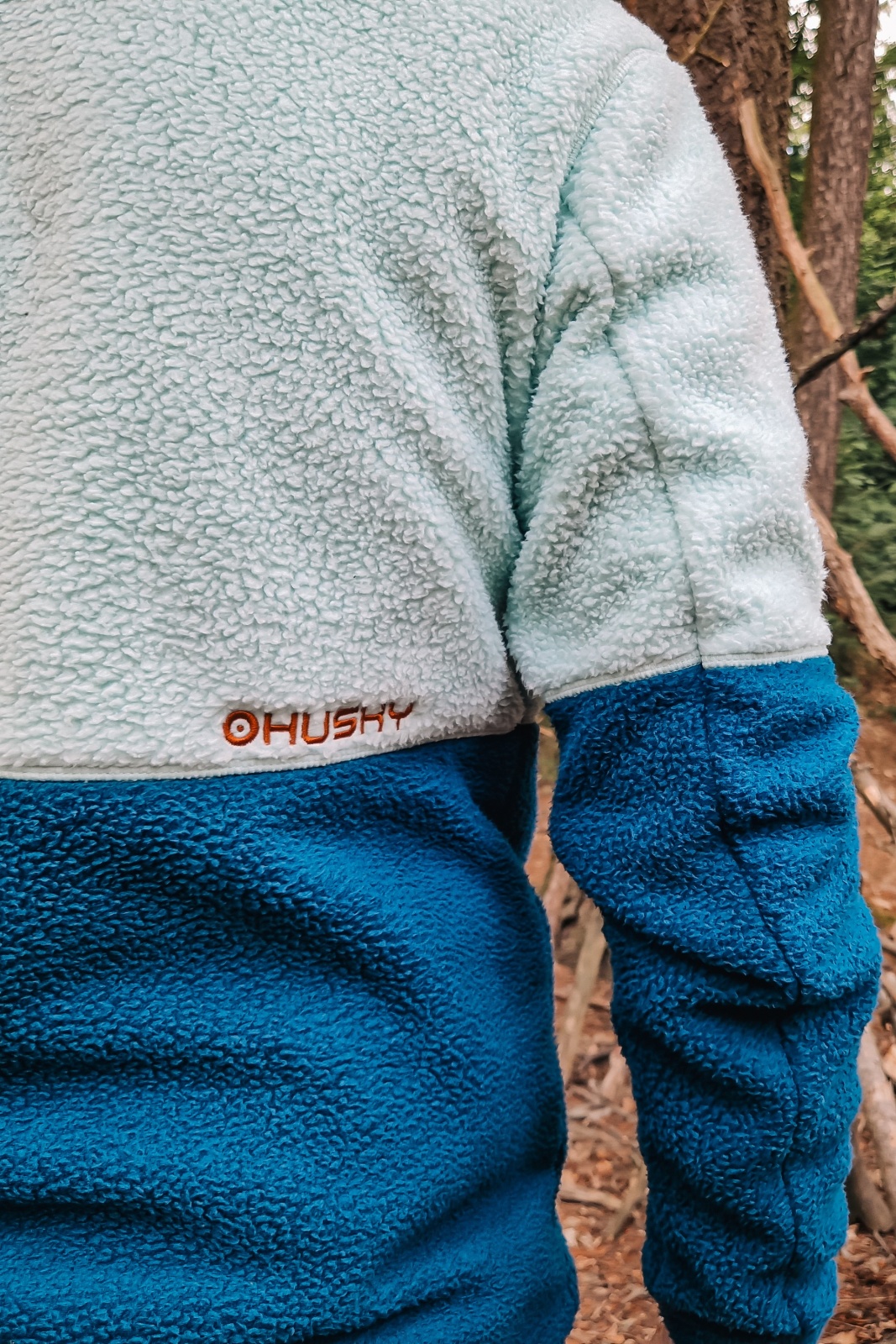 Husky Addy M XXL, mint/blue Pánská fleecová mikina (obrázek 8)