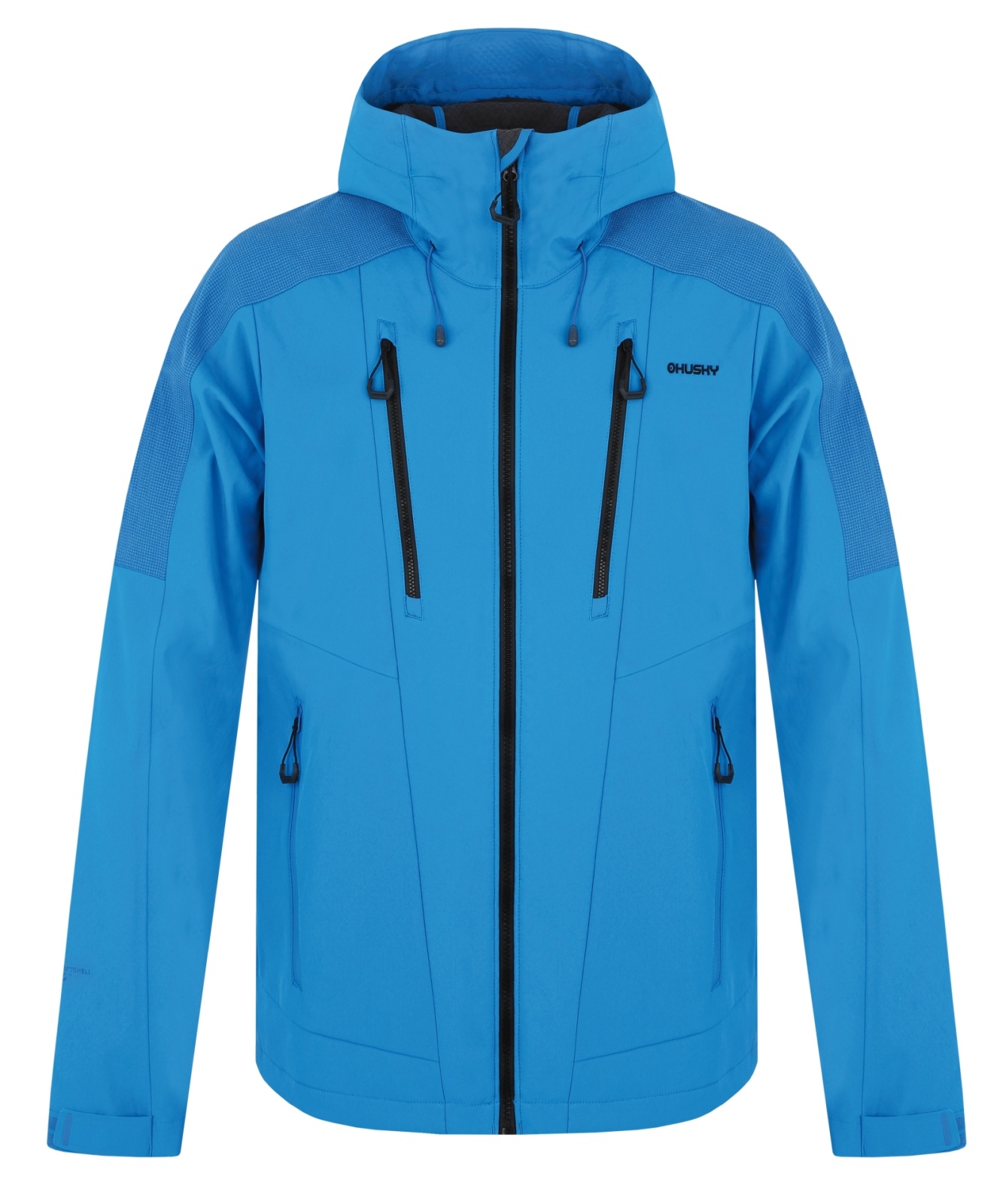 Husky Sevan M XL, neon blue Pánská softshell bunda (obrázek 3)