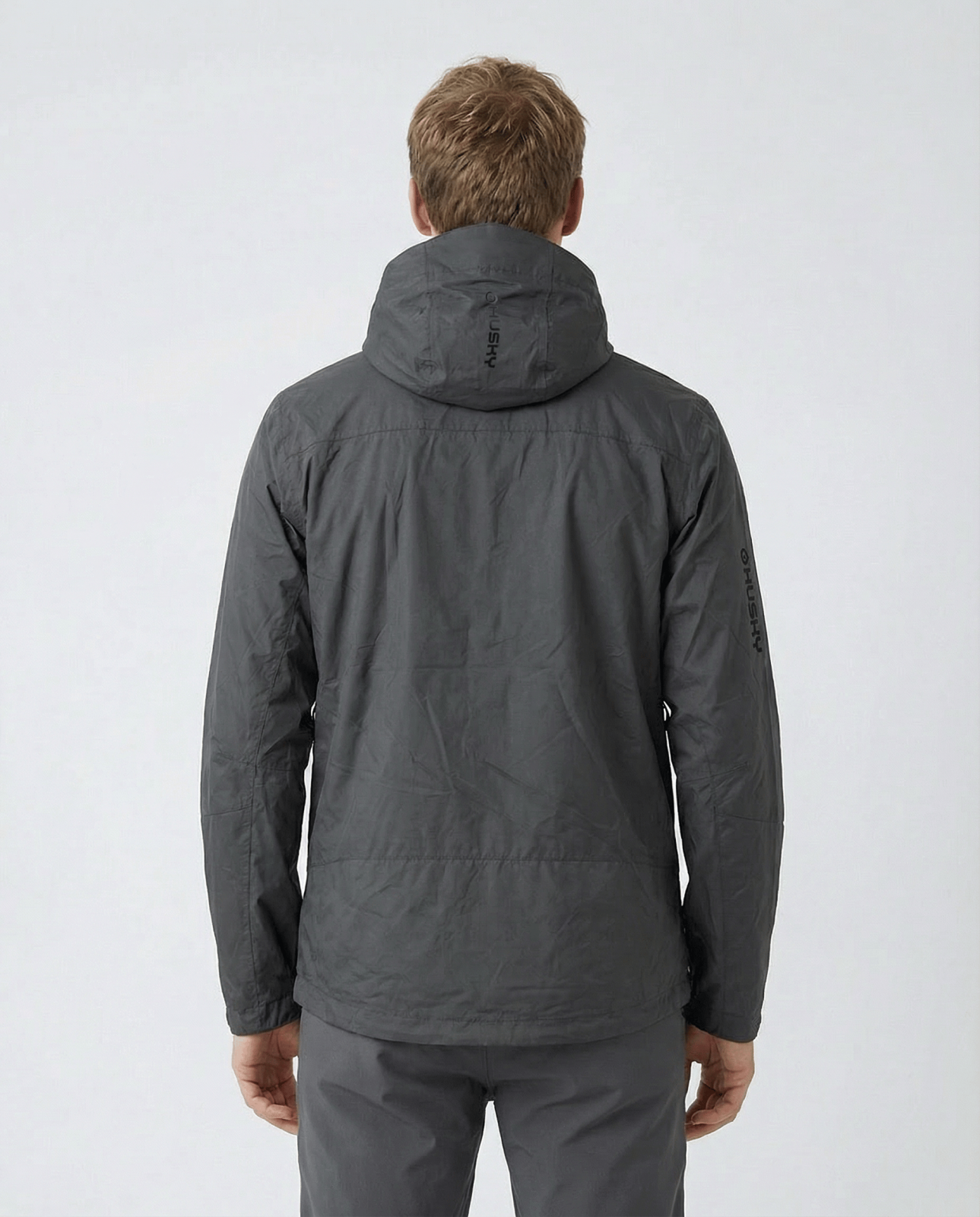 Husky Neoni M S, grey Pánská hardshell bunda (obrázek 3)
