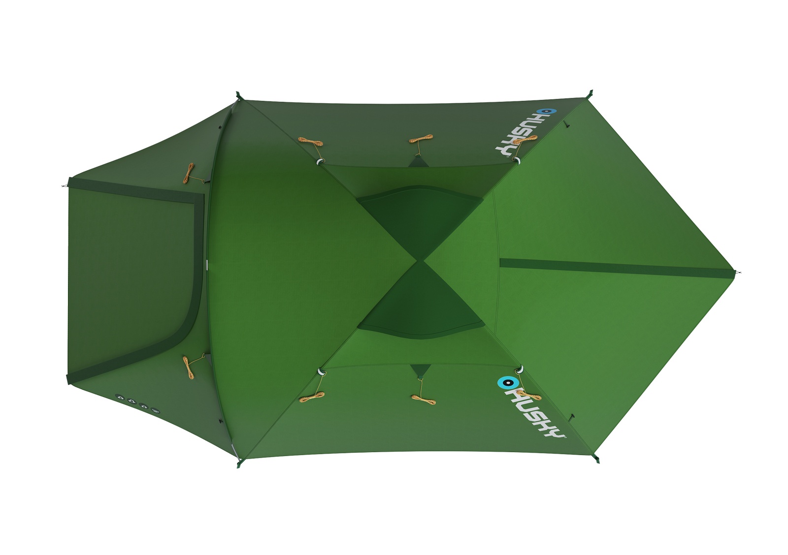 Husky Baron 3 zelená Lehký turistický stan pro 3 osoby (obrázek 5)
