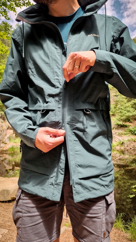 Husky Nevr M M, dk. green Pánský hardshell kabát (obrázek 11)