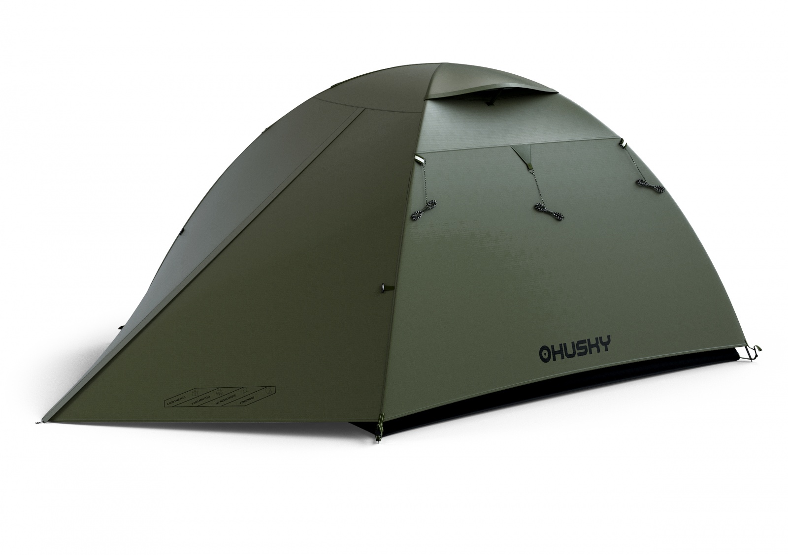 Husky Beast 3 dark green Lehký turistický stan pro 3 osoby