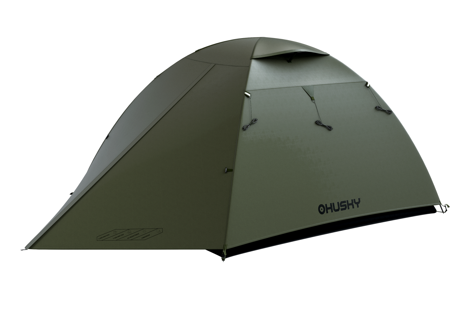 Husky Beast 3 dark green Lehký turistický stan pro 3 osoby