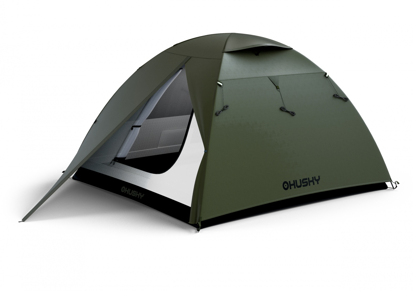 Husky Beast 3 dark green Lehký turistický stan pro 3 osoby