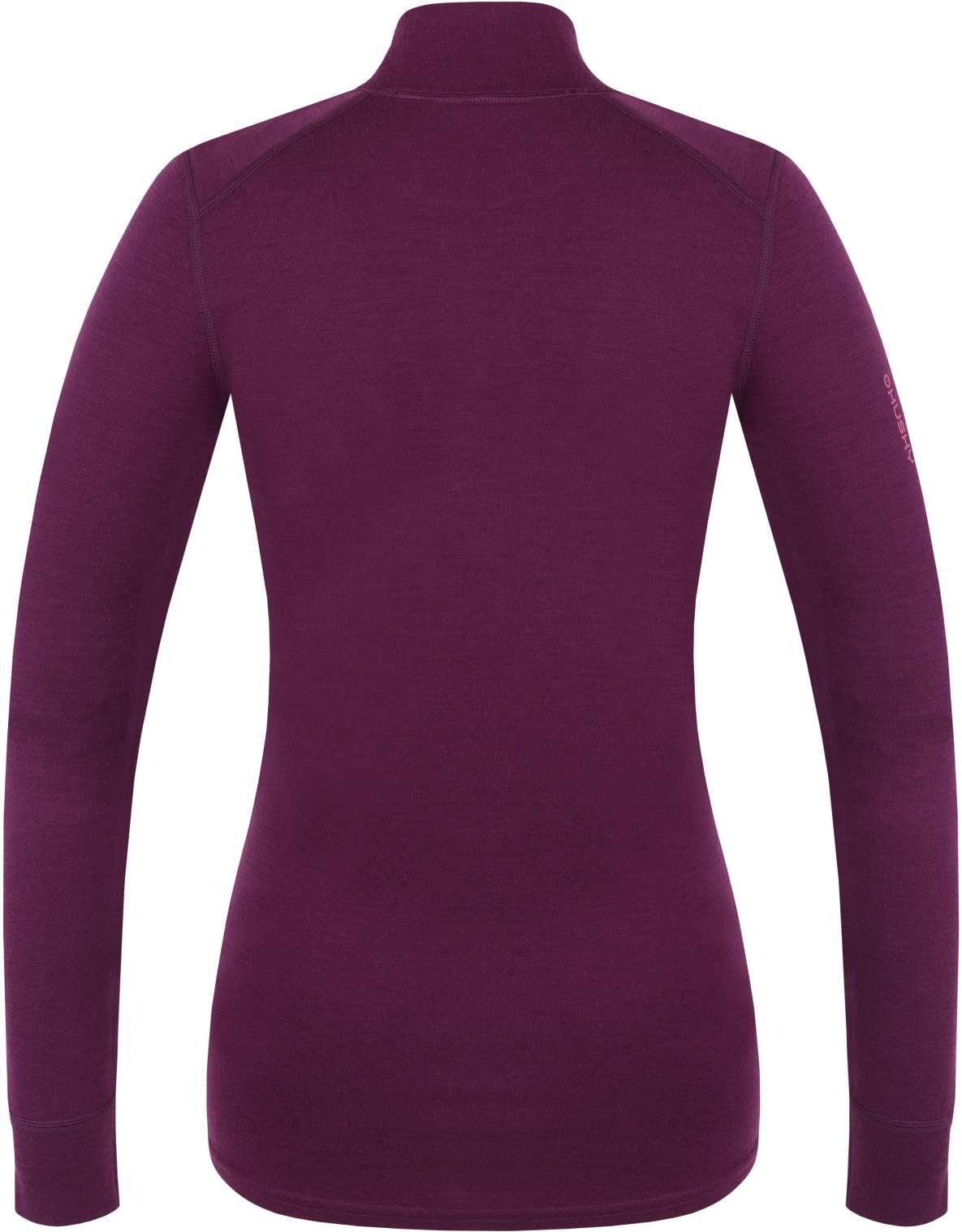 Husky Aron Zip L XXL, deep magenta Dámská merino mikina