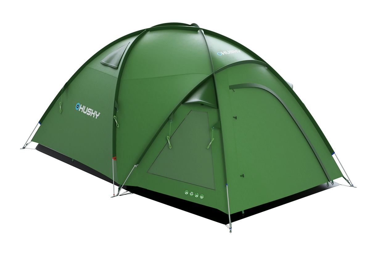 Husky Bigless 5 zelená Rodinný stan pro 5 osob (obrázek 5)