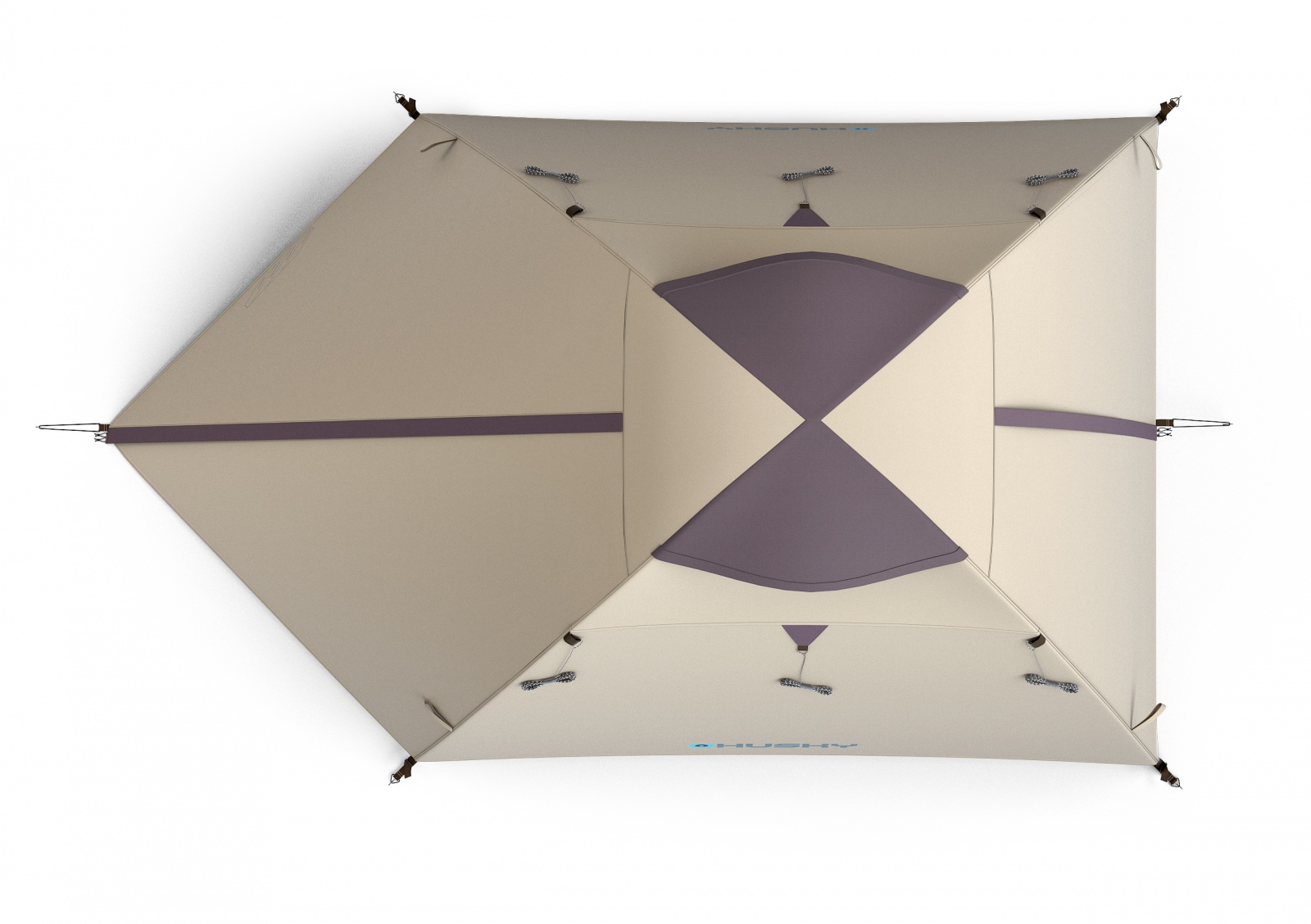 Husky Bird 3 Plus Blackroom light brown Turistický stan pro 3 osoby (obrázek 5)
