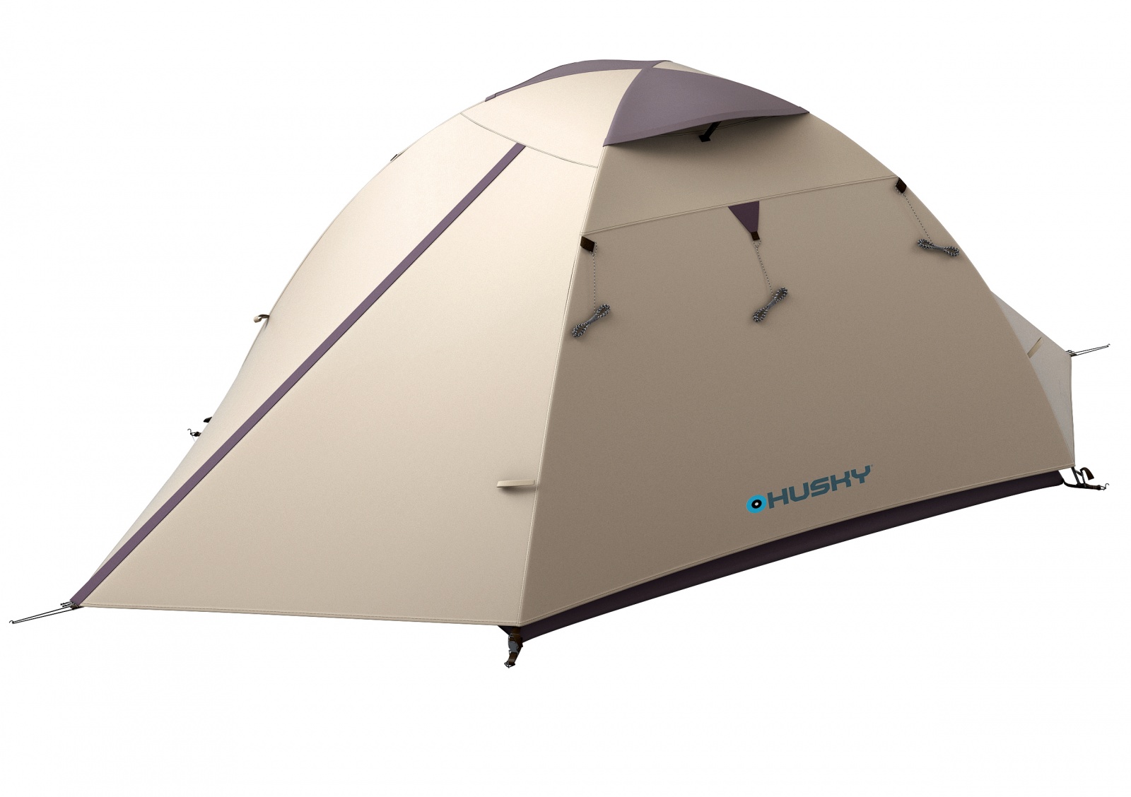 Husky Bird 3 Plus light brown Turistický stan pro 3 osoby