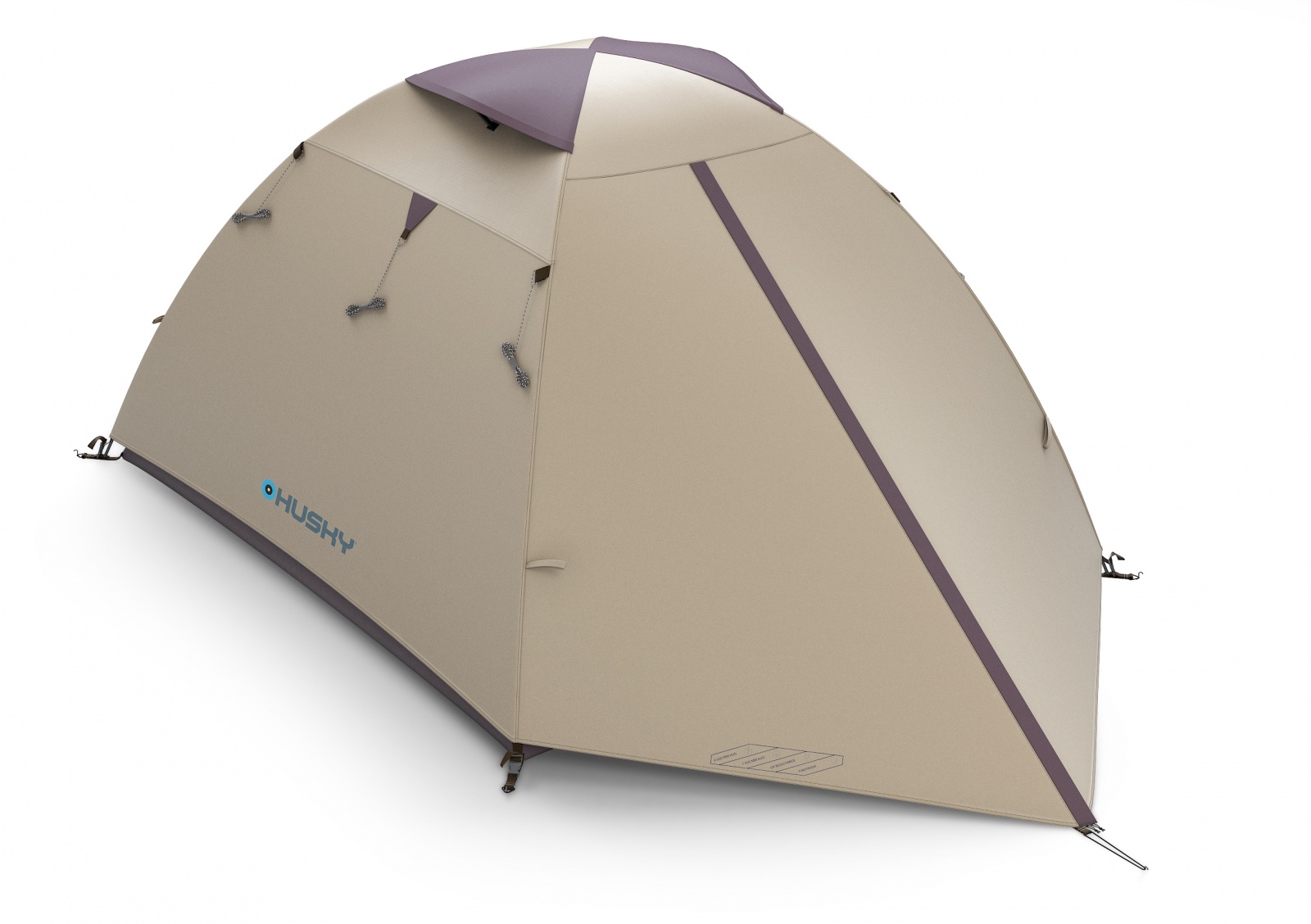 Husky Bird 3 Plus light brown Turistický stan pro 3 osoby (obrázek 4)