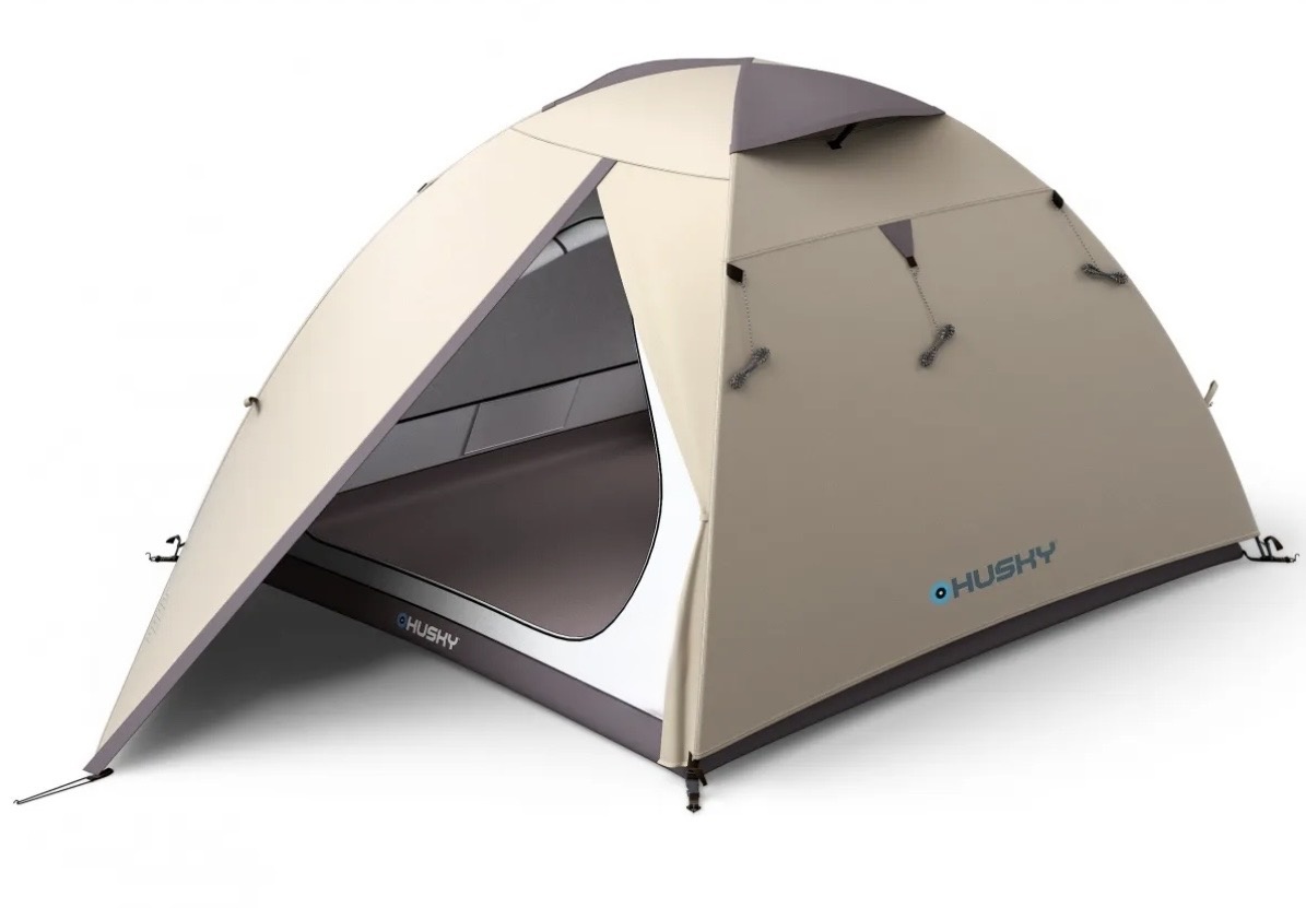 Husky Bird 3 Plus light brown Turistický stan pro 3 osoby