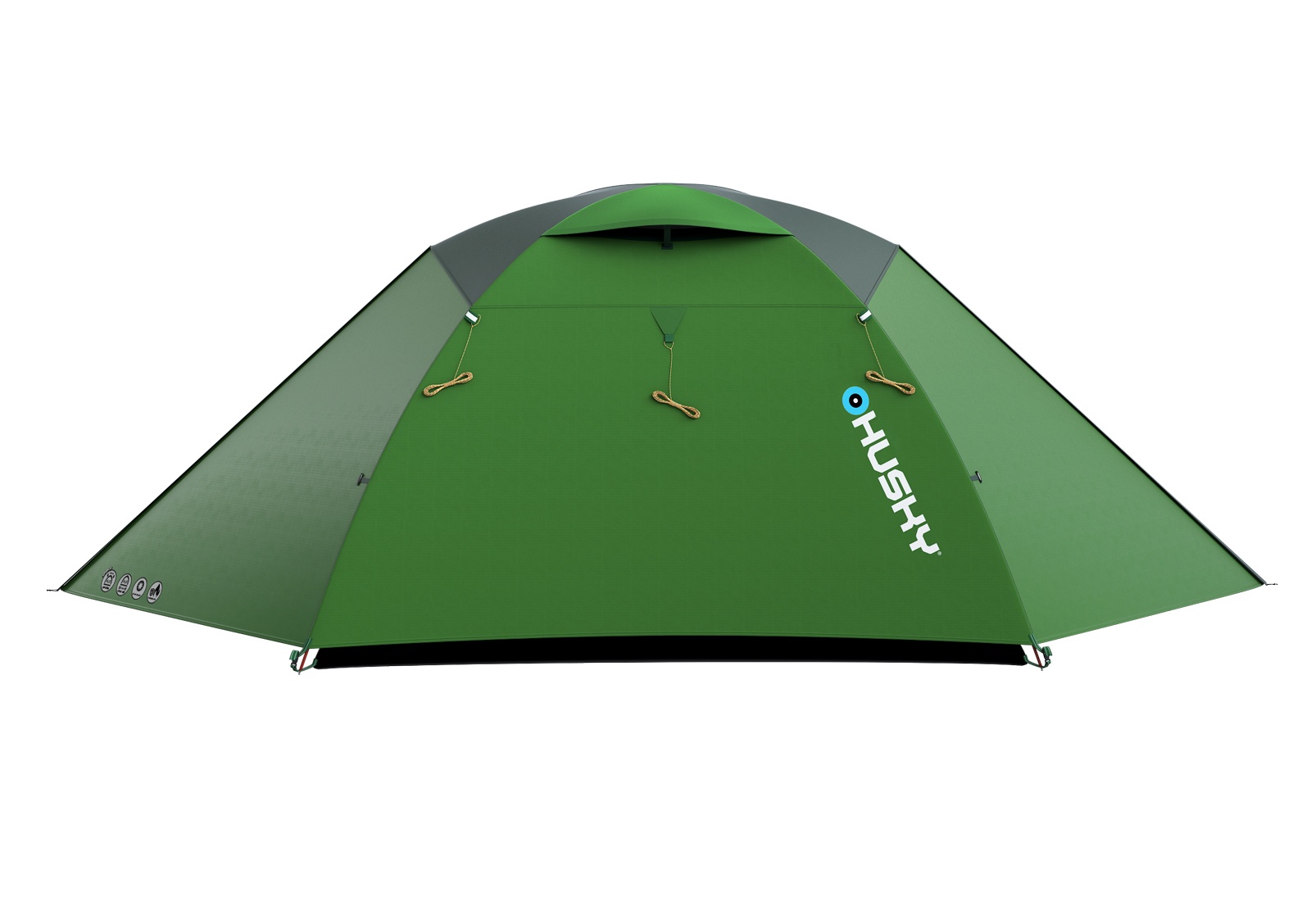 Husky Bright 4 zelená Lehký turistický stan pro 4 osoby (obrázek 4)