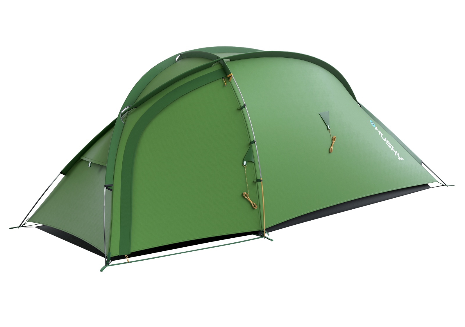 Husky Bronder 2 zelená Lehký turistický stan pro 2 osoby