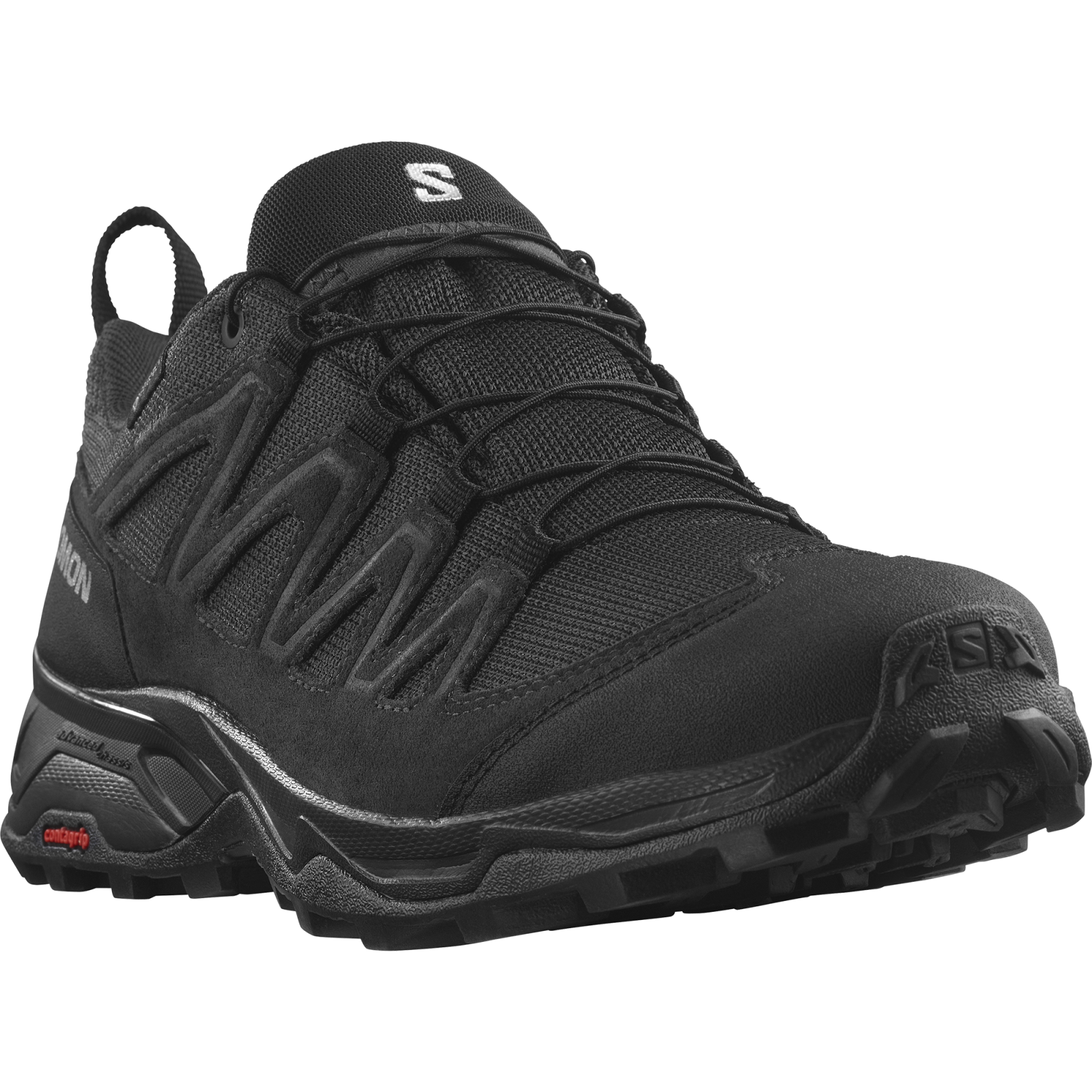 Salomon X Ward Leather GTX EU 45 ⅓, Black/Black/Black Pánské boty